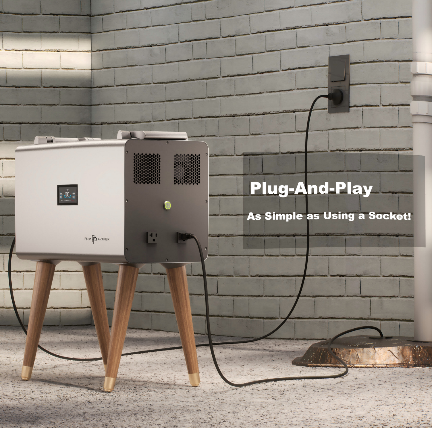 Heavy-Duty Backup Power for 120V Sump Pumps Engineered for extreme storms and 1–3 day outages. Features a built-in 51.2V 40Ah LiFePO₄ battery for reliable, automatic sump pump operation when you need it most.